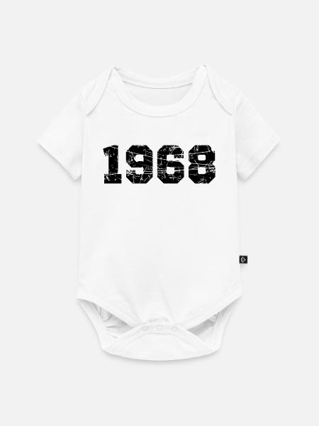 1968 - Baby Premium Kurzarmbody - Weiß