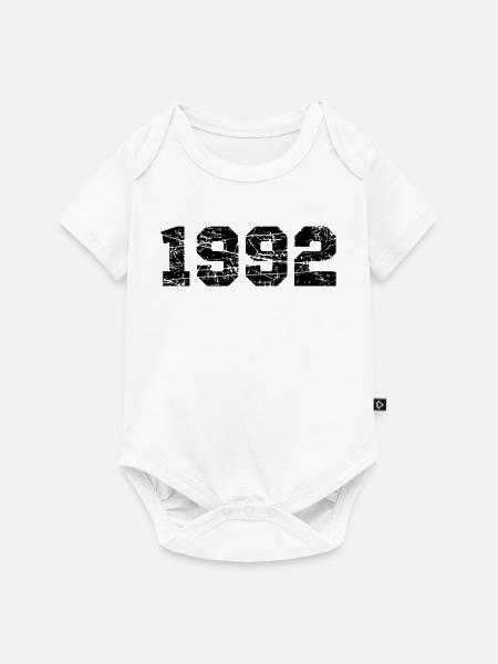 1992 - Baby Premium Kurzarmbody - Weiß