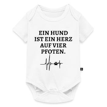 Schöner Hundespruch - Baby Premium Kurzarmbody - Weiß - Vorne