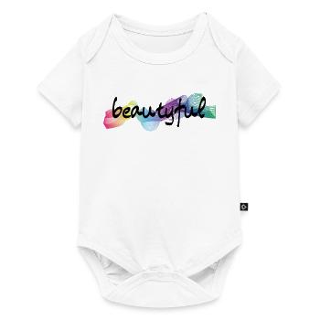 beautyful wunderschön - Baby Premium Kurzarmbody - Weiß - Vorne