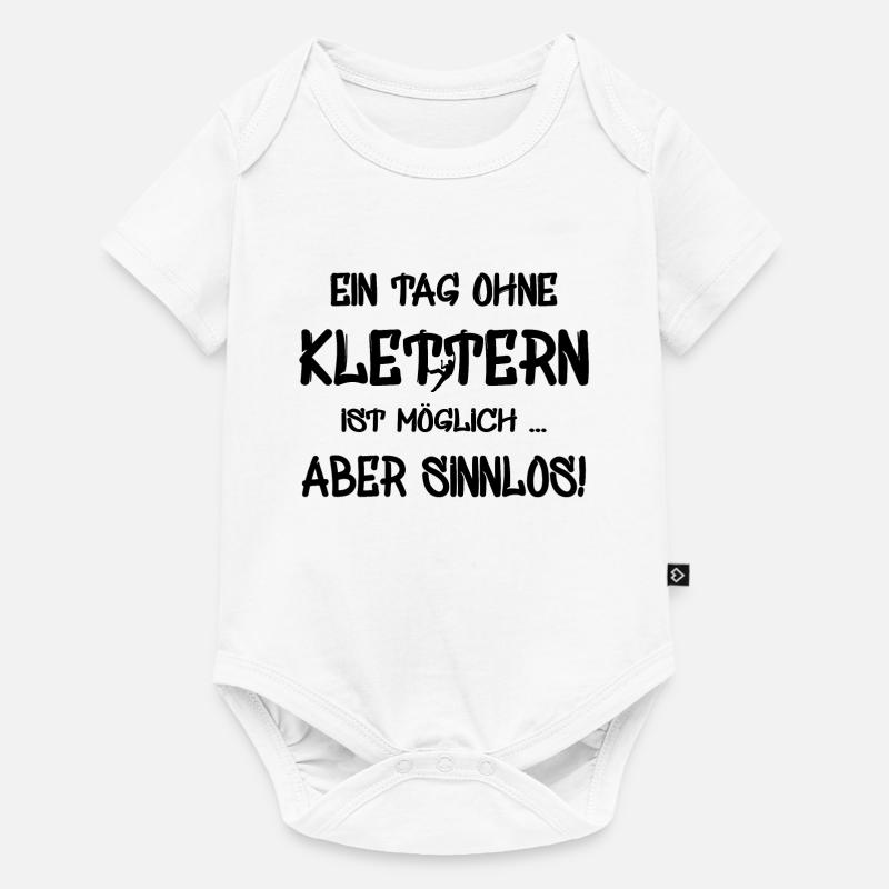 klettern Klettern - Baby Premium Kurzarmbody - Weiß