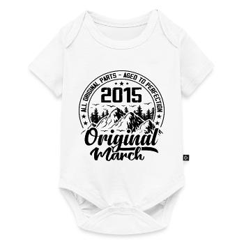 2015 March Original: 9 Years Anniversary Gift - Baby Premium short-sleeve bodysuit - white - Front