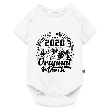2020 March Original: 4 Year Anniversary Gift - Baby Premium short-sleeve bodysuit - white - Front