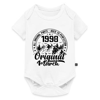 1998 March Original: 26 Years Anniversary Gift - Baby Premium short-sleeve bodysuit - white - Front