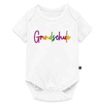 Grundschule - Baby Premium Kurzarmbody - Weiß - Vorne