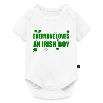 everyone loves an irish boy - Body à manches courtes Premium Bébé - blanc - Devant