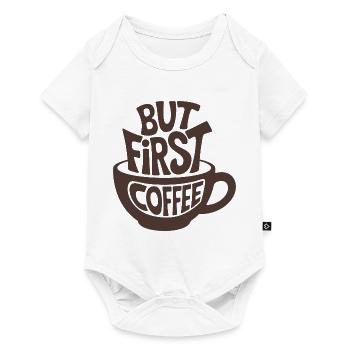 But First Coffee - Baby Premium short-sleeve bodysuit - white - Front