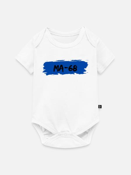 Mannheim - Baby Premium Kurzarmbody - Weiß