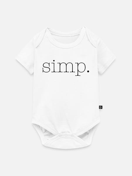 Simps - Baby Premium Kurzarmbody - Weiß