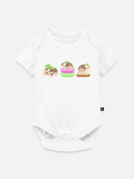 Frosch - Baby Premium Kurzarmbody - Weiß