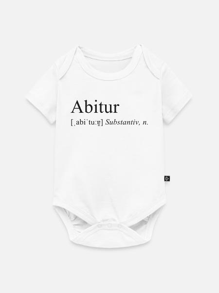 Lexikon Abitur - Baby Premium Kurzarmbody - Weiß