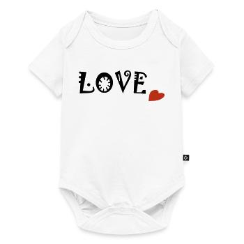 Amour - Body à manches courtes Premium Bébé - blanc - Devant