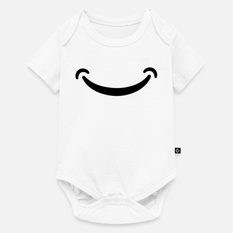 Sourire - Body à manches courtes Premium Bébé - blanc