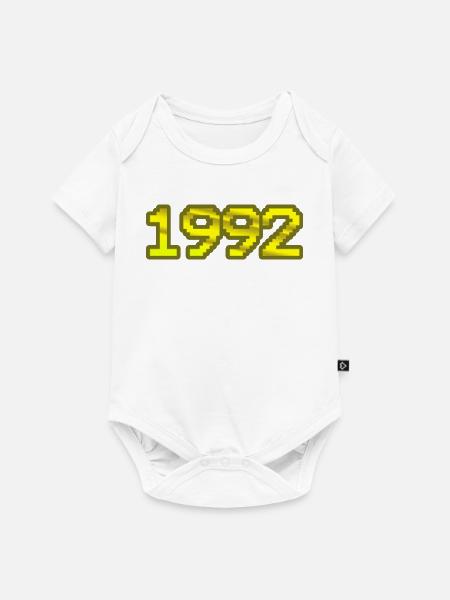 1992 - Baby Premium Kurzarmbody - Weiß