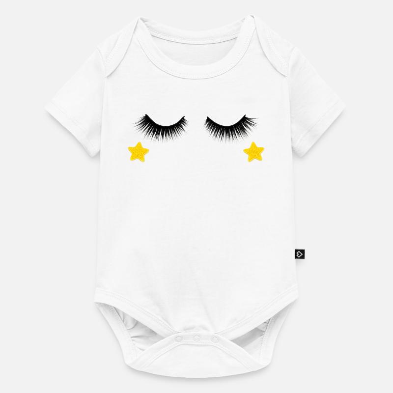 Conception des cils - Body à manches courtes Premium Bébé - blanc