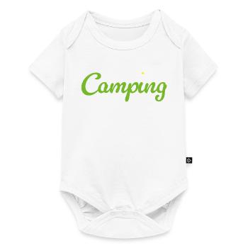 Camping Flower Camper Quotes Hobby Summer Van Life - Baby Premium short-sleeve bodysuit - white - Front