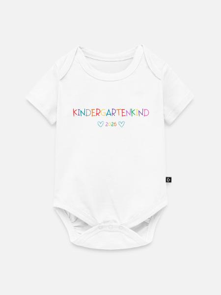 Endlich Kindergartenkind 2026 - Baby Premium Kurzarmbody - Weiß