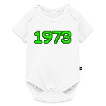 1973 - Baby Premium Kurzarmbody - Weiß - Vorne