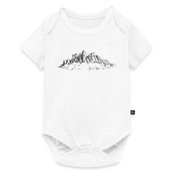 Odle Lace Silhouette | Dolomites Peaks - Baby Premium short-sleeve bodysuit - white - Front