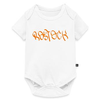Rostock Graffiti Orange - Baby Premium short-sleeve bodysuit - white - Front