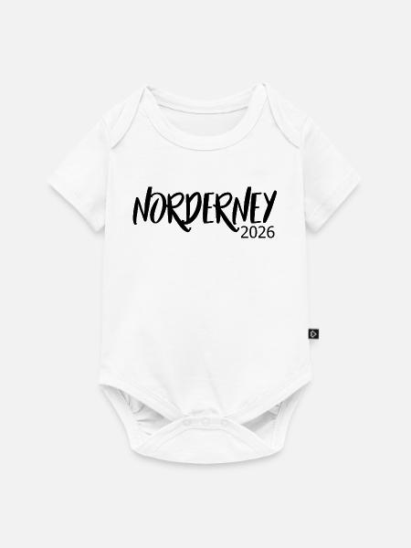 Norderney_2026 - Baby Premium Kurzarmbody - Weiß
