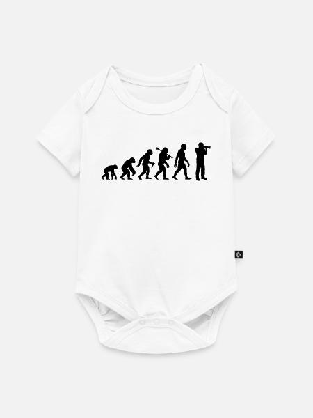 Fotograf Evolution für Photographen - Baby Premium Kurzarmbody - Weiß