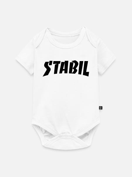STABIL - SKATE - Baby Premium Kurzarmbody - Weiß
