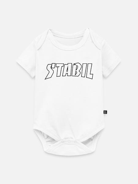 STABIL - SKATE OUTLINE - Baby Premium Kurzarmbody - Weiß
