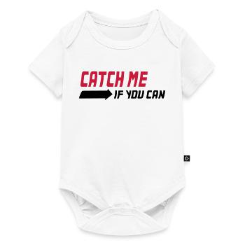 Catch me if you can - Baby Premium Kurzarmbody - Weiß - Vorne