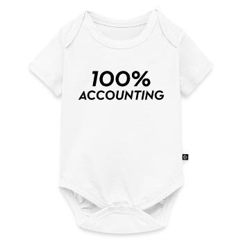 comptable / comptabilité / argent / Finance / Euro - Body à manches courtes Premium Bébé - blanc - Devant