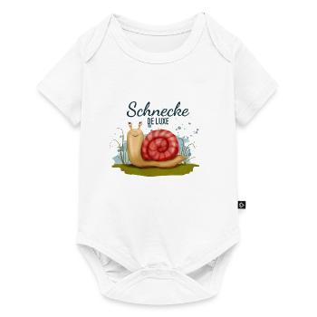 Schnecke deluxe Kosename (Schneckenhaus) - Baby Premium Kurzarmbody - Weiß - Vorne