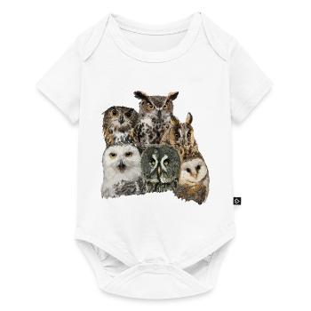 Owls - Baby Premium short-sleeve bodysuit - white - Front