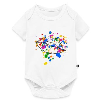 Queer Kissing Lips Design - Baby Premium short-sleeve bodysuit - white - Front