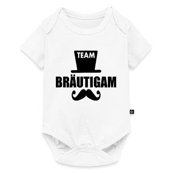 Team bräutigam - Baby Premium Kurzarmbody - Weiß - Vorne