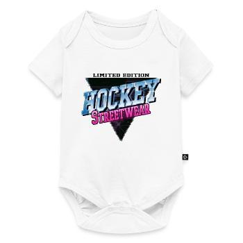 Hockey Field Hockey Player Sport Fan Neon Vintage - Baby Premium short-sleeve bodysuit - white - Front
