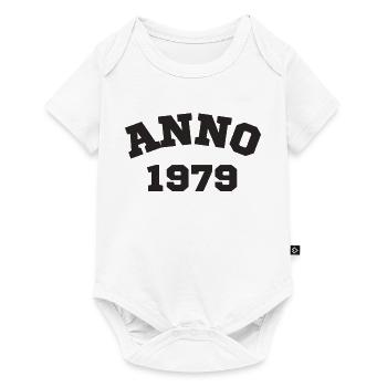 Anno 1979 Geburtstag Geburtsjahr - Baby Premium Kurzarmbody - Weiß - Vorne