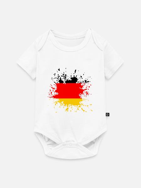 Germany Deutschland - Baby Premium Kurzarmbody - Weiß