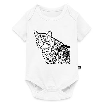 Cat, Kitten, Tiger Cat - Baby Premium short-sleeve bodysuit - white - Front