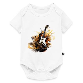 Electric Guitar Splash Guitarist Music Instrument Rock - Baby Premium short-sleeve bodysuit - white - Front