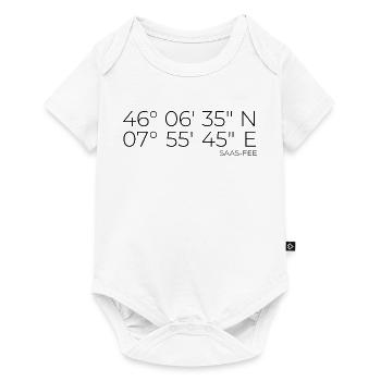 Coordinates Saas-Fee - Baby Premium short-sleeve bodysuit - white - Front