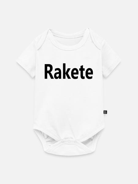 Rakete - Baby Premium Kurzarmbody - Weiß
