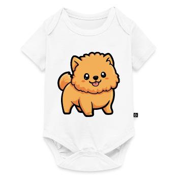 Chow Chow Dog Comic Cute - Baby Premium short-sleeve bodysuit - white - Front