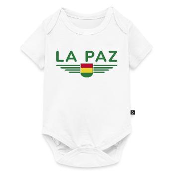 La Paz Bolivia Fans T-Shirt Design - Body à manches courtes Premium Bébé - blanc - Devant