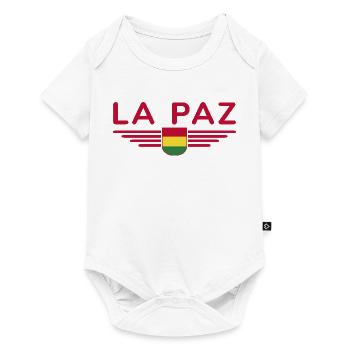 La Paz Bolivia Fans T-Shirt Design - Body à manches courtes Premium Bébé - blanc - Devant