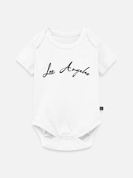los angeles la - Baby Premium Kurzarmbody - Weiß