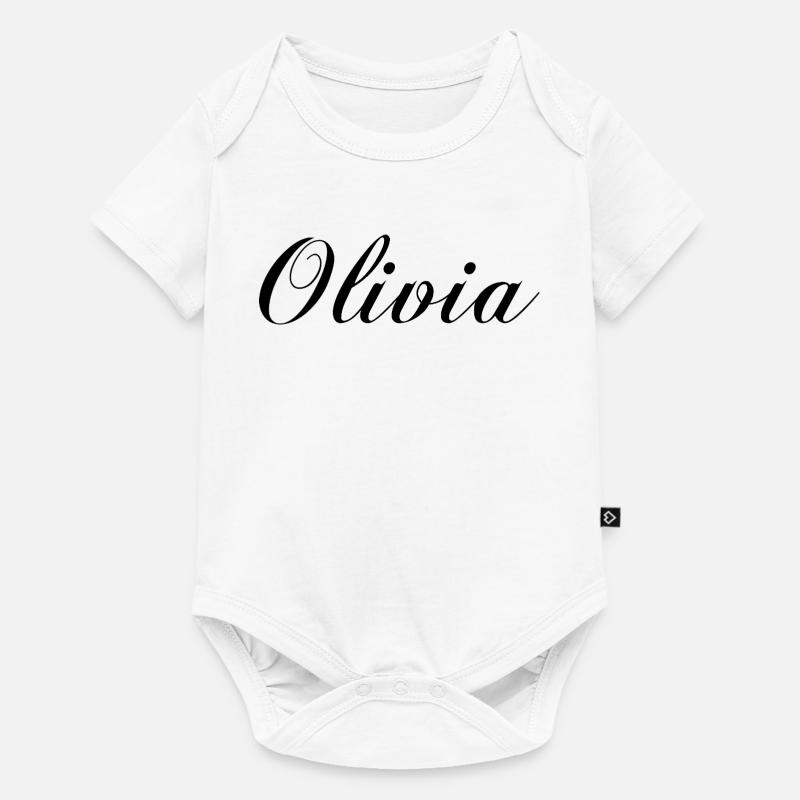 Olivia - Baby Premium Kurzarmbody - Weiß