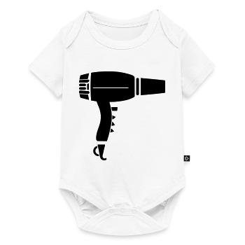 Seche cheveux - Body à manches courtes Premium Bébé - blanc - Devant