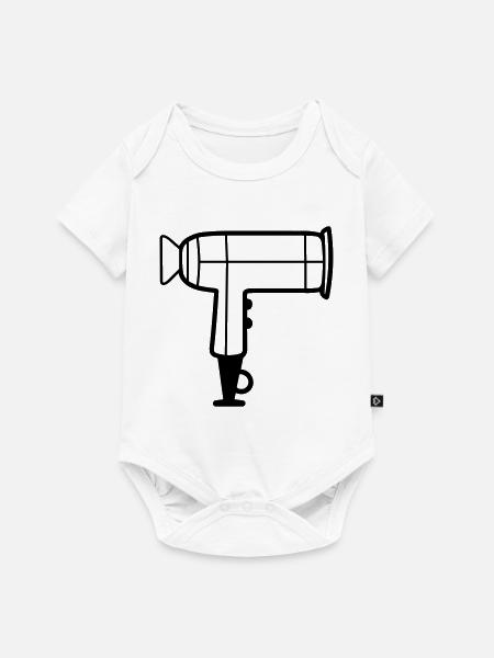 Föhn - Baby Premium Kurzarmbody - Weiß