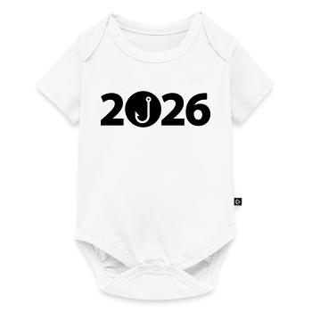 Pêcheur 2026, Pêcheur 2026, Hameçon 2026 - Body à manches courtes Premium Bébé - blanc - Devant