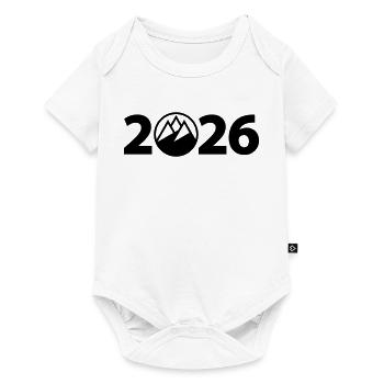 Hiking Tour 2026, Mountaineering 2026 - Baby Premium short-sleeve bodysuit - white - Front